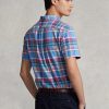 Mehrfarbige Ralph Lauren Custom Fit Oxford-Hemden mit Karomuster für Herren