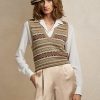 Mehrfarbige Ralph Lauren Fair Isle-Pullover mit Verzierung für Damen