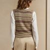 Mehrfarbige Ralph Lauren Fair Isle-Pullover mit Verzierung für Damen
