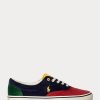 Mehrfarbige Ralph Lauren Keaton Cord-Sneaker im Color-Blocking-Stil für Herren