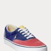 Mehrfarbige Ralph Lauren Keaton Cord-Sneaker im Color-Blocking-Stil für Herren