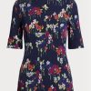 Mehrfarbige Ralph Lauren T-Shirts aus Stretch-Baumwolle mit U-Boot-Ausschnitt und Blumenmuster für Damen
