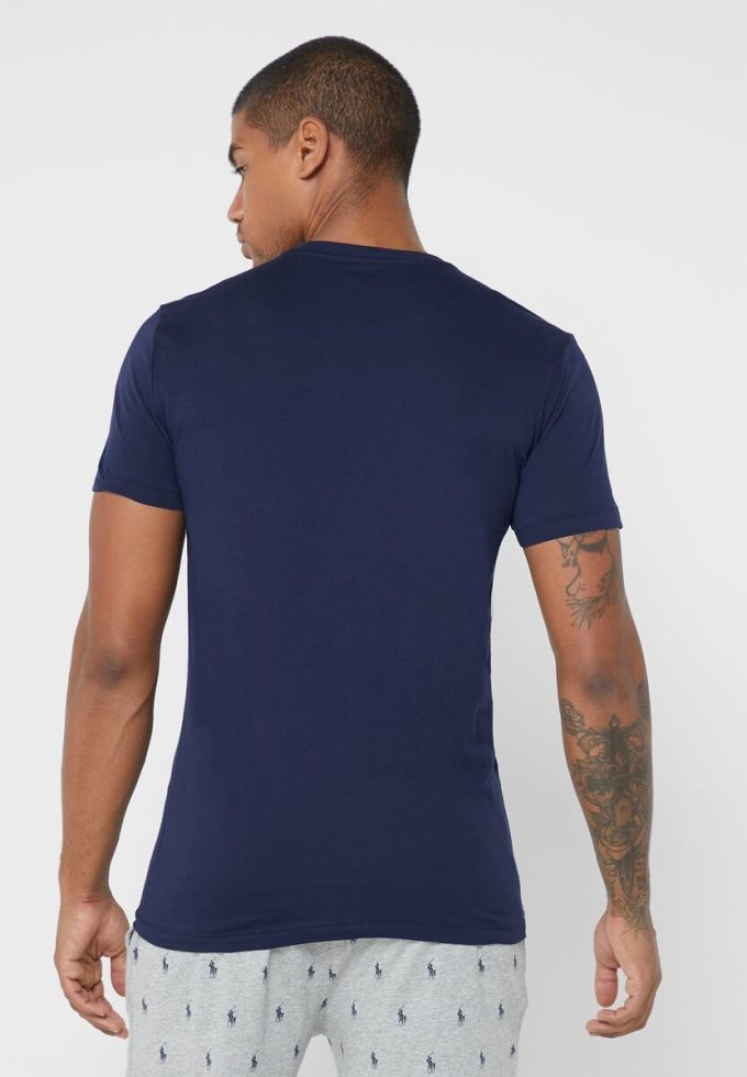 Mehrfarbige Ralph Lauren T-Shirts mit Rundhalsausschnitt im 3er-Pack für Herren