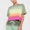 Mehrfarbige Ralph Lauren T-Shirts mit Rundhalsausschnitt und Grafik für Damen