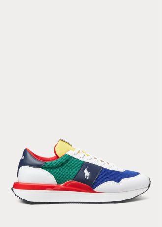 Mehrfarbige Ralph Lauren Train 89 Color-Blocking-Sneaker für Herren