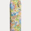 Mehrfarbige Röcke aus Leinenvoile mit Danyelle-Print von Ralph Lauren für Damen
