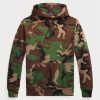 Mehrfarbiger Ralph Lauren Camo Fleece-Hoodie für Herren