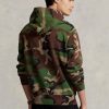 Mehrfarbiger Ralph Lauren Camo Fleece-Hoodie für Herren