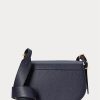 Midnight Navy Damen Ralph Lauren Polo ID Leder Satteltaschen