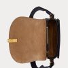 Midnight Navy Damen Ralph Lauren Polo ID Leder Satteltaschen