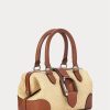 Naturfarbene Damen-Handtasche „Welington Mini“ von Ralph Lauren aus Raffiabast