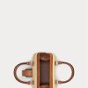 Naturfarbene Damen-Handtasche „Welington Mini“ von Ralph Lauren aus Raffiabast
