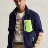 Navy Multicolor Herren Ralph Lauren Windblockierende Hybridjacken