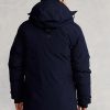 Navyblaue wasserabweisende Daunenparka-Jacken von Ralph Lauren für Herren