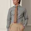 Olivgrüne formelle Hemden mit Gingham-Muster für Herren von Ralph Lauren