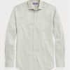 Olivgrüne formelle Hemden mit Gingham-Muster für Herren von Ralph Lauren