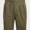 Olivgrüne, maßgeschneiderte Stretch-Chino-Shorts von Ralph Lauren für Herren