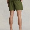 Olivgrüne Ralph Lauren Traveller Badeshorts für Herren