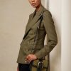 Olivgrüne Ralph Lauren Welington Umhängetaschen aus Canvas für Damen