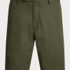 Olivgrüne Stretch-Chino-Shorts für Herren von Ralph Lauren in Slim Fit