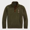 Olivgrünes Polo Bear-Sweatshirt aus gebürstetem Fleece für Herren von Ralph Lauren