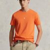 Orange Herren Ralph Lauren Custom Slim Fit Rundhals-T-Shirts