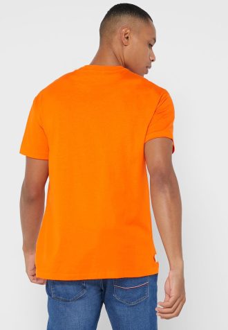 Orange Herren Ralph Lauren Logo Rundhals T-Shirts
