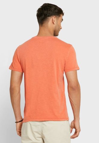 Orange Herren Ralph Lauren Logo Rundhals T-Shirts