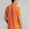 Orange Poloshirts aus Mesh für Herren von Ralph Lauren im Custom Slim Fit