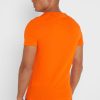 Orange Ralph Lauren Essential T-Shirts mit Rundhalsausschnitt für Herren