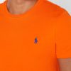 Orange Ralph Lauren Essential T-Shirts mit Rundhalsausschnitt für Herren