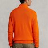 Orange Ralph Lauren Pullover mit Viertelreißverschluss aus Baumwolle für Herren