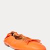 Orange Ralph Lauren The Pony Ballerinas für Damen