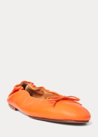 Orange Ralph Lauren The Pony Ballerinas für Damen