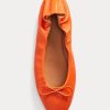 Orange Ralph Lauren The Pony Ballerinas für Damen
