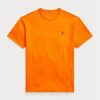 Orangefarbene Ralph Lauren Classic Fit Heavyweight Jersey T-Shirts für Herren