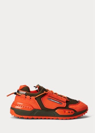 Orangefarbene Ralph Lauren PS200 Sneakers für Herren