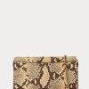Parchment Damen Ralph Lauren Faux-Snakeskin Medium Adair Crossbody Bags