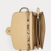 Parchment Damen Ralph Lauren Faux-Snakeskin Medium Adair Crossbody Bags