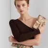 Parchment Damen Ralph Lauren Faux-Snakeskin Medium Adair Crossbody Bags