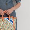 Prnt Khaki Mjcqrd/Portsid Damen Ralph Lauren Monogram Jacquard Medium Tyler Tote Bags
