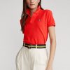 Rosa Poloshirts aus Mesh im Classic Fit von Ralph Lauren für Damen
