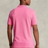 Rosa Poloshirts aus Mesh im Custom-Slim-Fit von Ralph Lauren für Herren