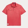 Rosa Poloshirts mit klassischer Passform und Netztasche für Herren von Ralph Lauren