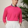 Rosa Ralph Lauren Baumwollpullover mit Rundhalsausschnitt für Herren