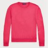 Rosa Ralph Lauren Baumwollpullover mit Rundhalsausschnitt für Herren