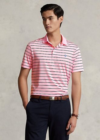 Rosa Ralph Lauren Classic Fit Performance Poloshirts für Herren