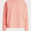 Rosa Ralph Lauren Fleece-Pullover-Sweatshirts für Damen