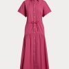 Rosa Ralph Lauren Kleid mit Kordelzug für Damen