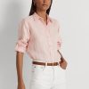 Rosa Ralph Lauren Leinenhemden für Damen